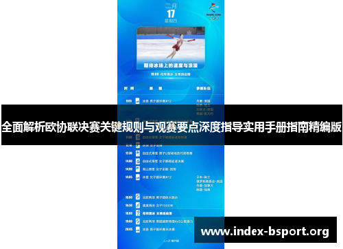 全面解析欧协联决赛关键规则与观赛要点深度指导实用手册指南精编版 全面解析欧协联决赛关键规则与观赛要点深度指导实用手册指南精编版